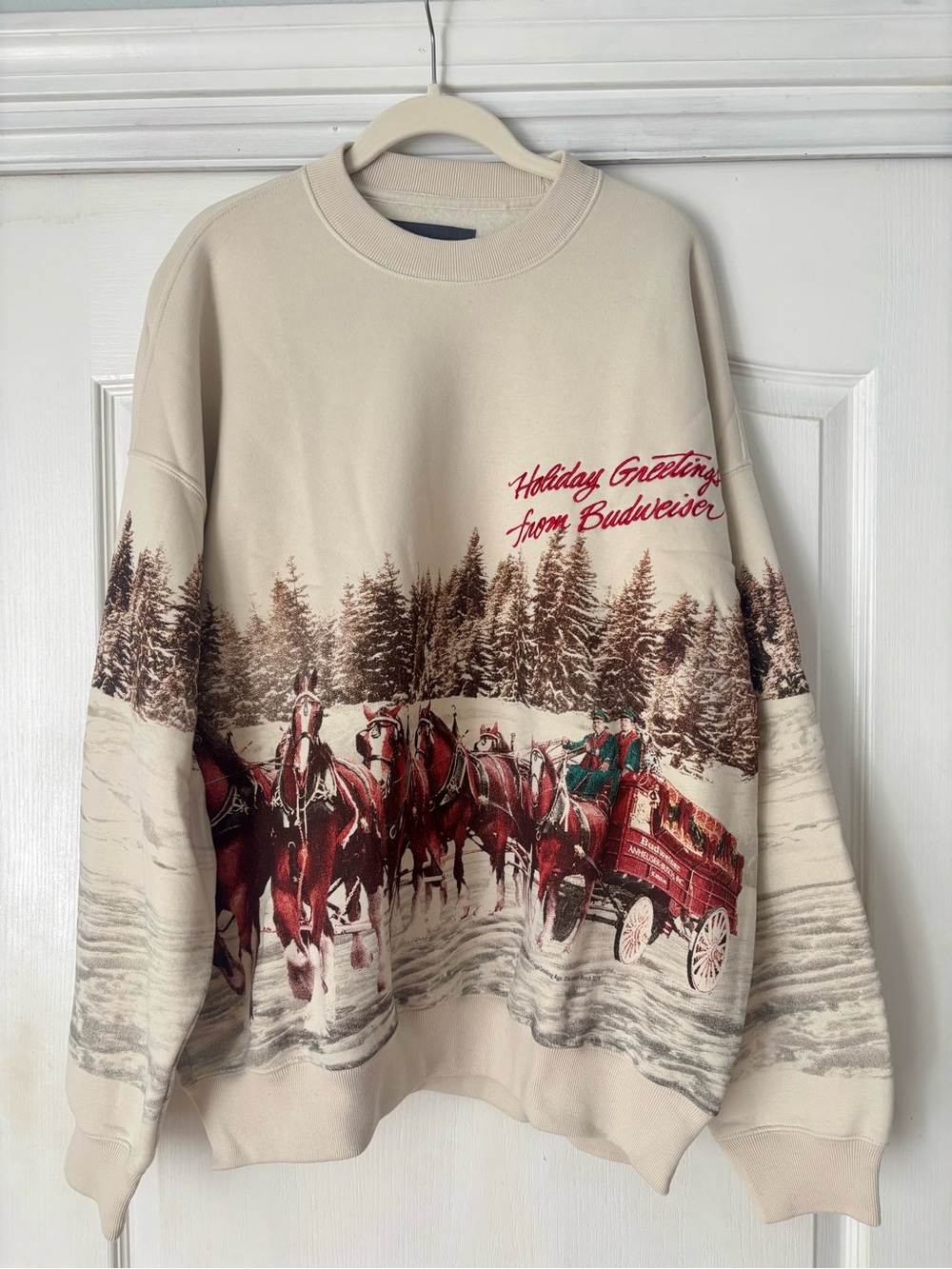 Abercrombie & Fitch Holiday Budweiser Sweatshirt